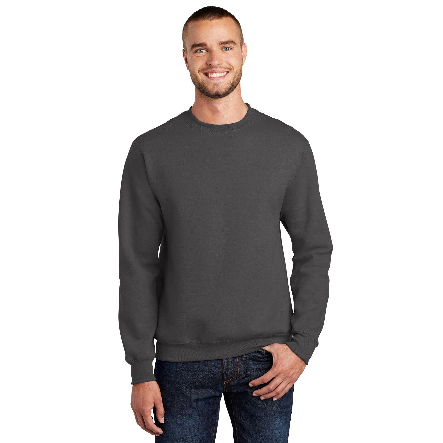 Port & Company-Port & Company® - Essential Fleece Crewneck Sweatshirt. PC90-MedTech-4